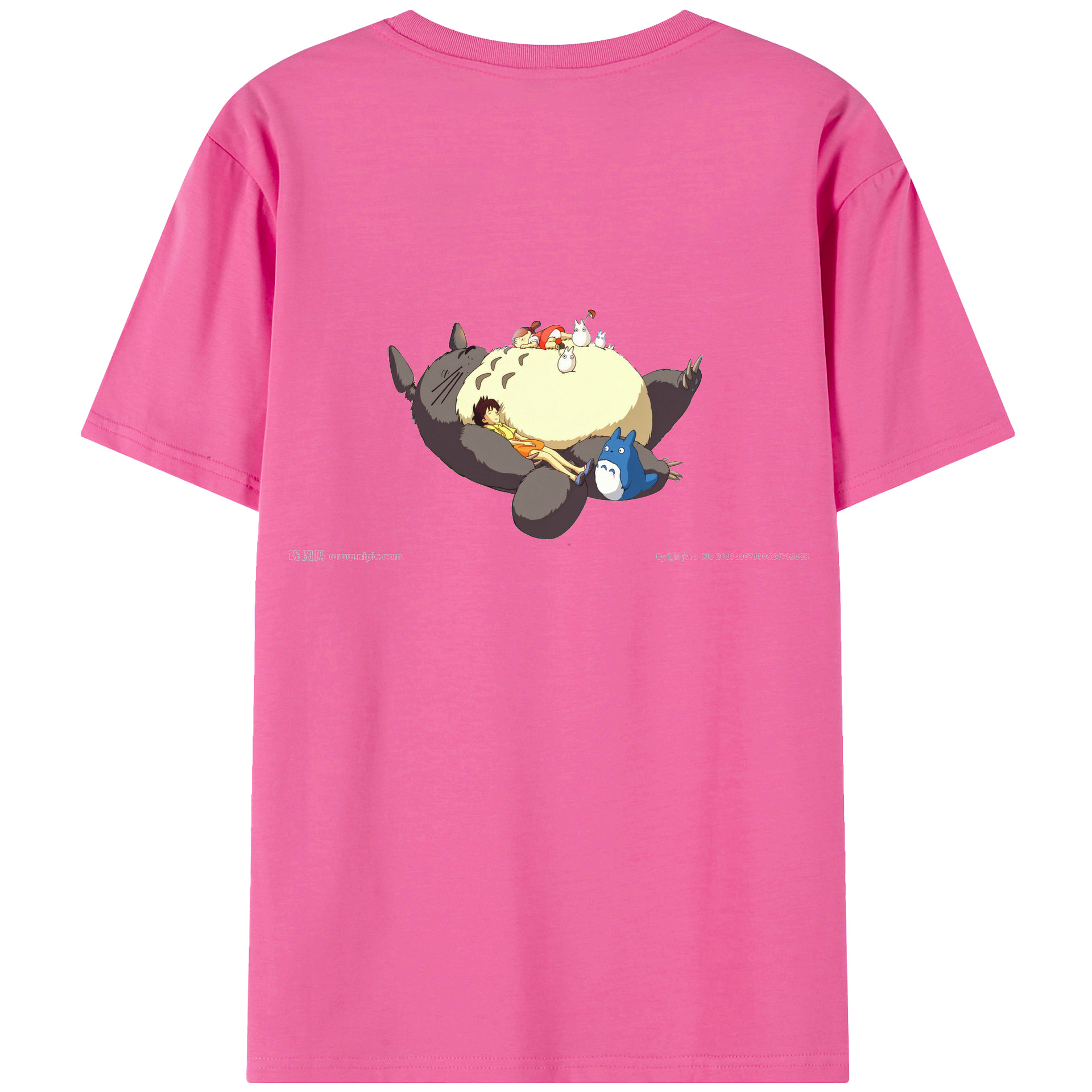 （画像用） となりのトトロ 草壁メイ 草壁サツキ My Neighbor Totoro Satsuki Kusakabe Mei Kusakabe レディース半袖Tシャツ(バックプリント)